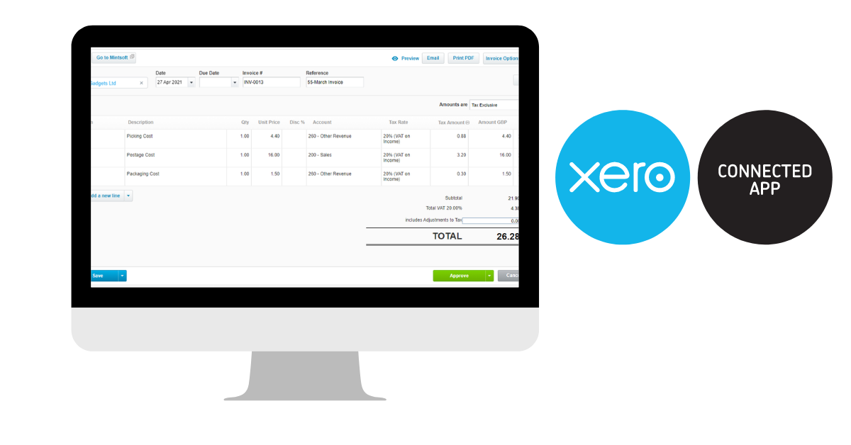 screenshot of Access Mintsoft